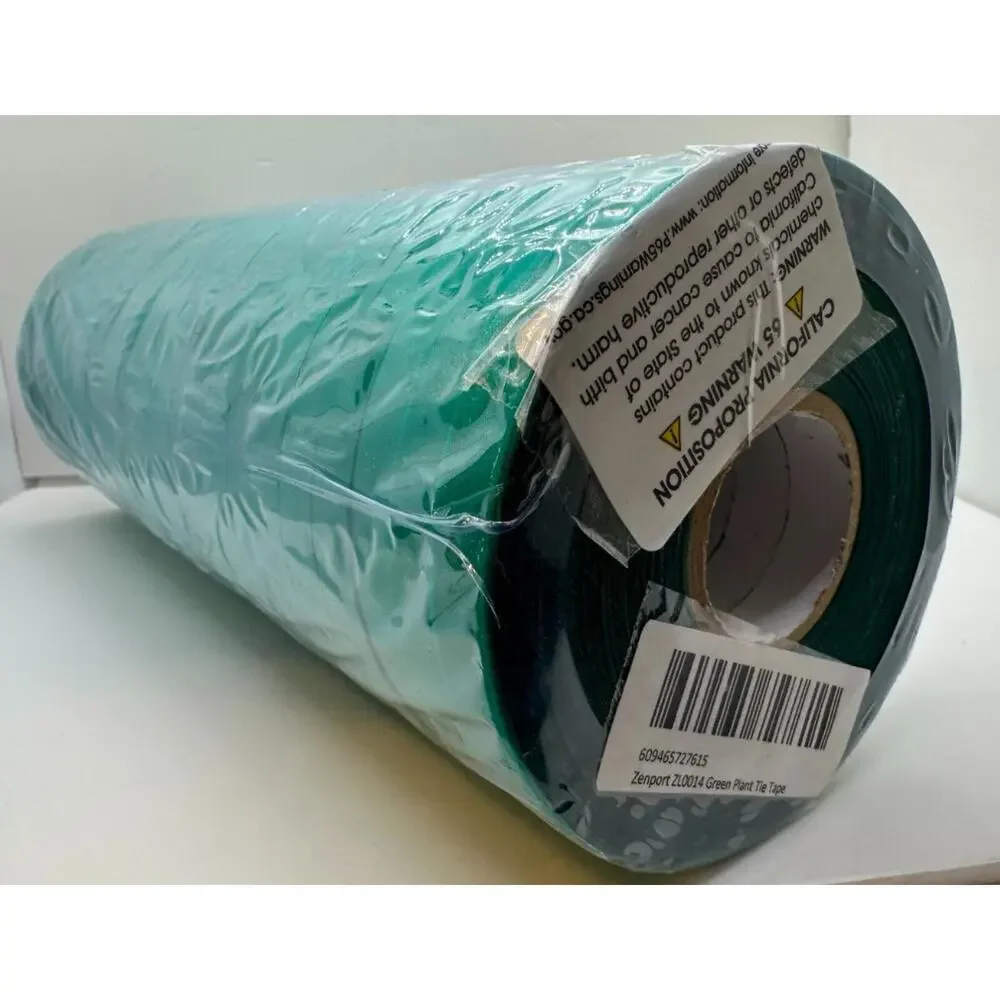 Zenport ZL0014-6MIL Large Green Tapener Plant Tie Tape 200-ft. 6-MIL Box of 24